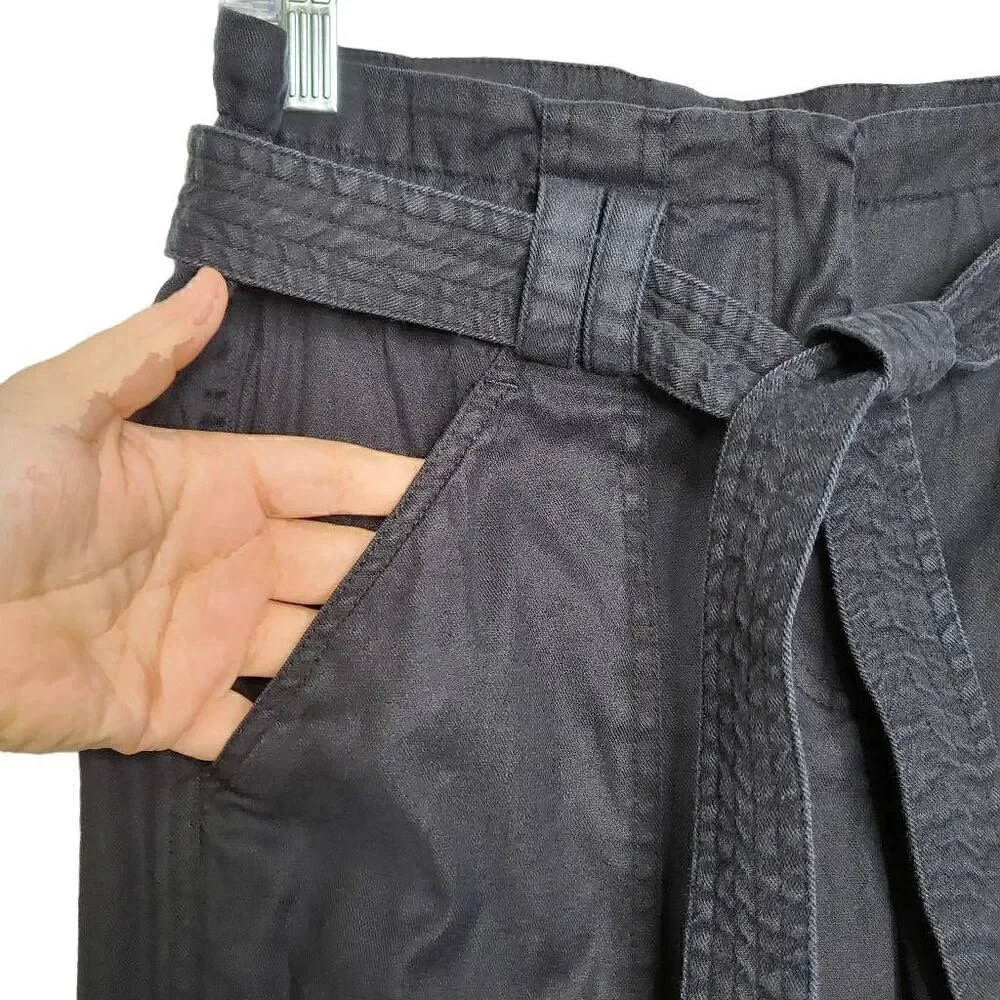 A.L.C High Waisted Cargo Paper Bag Trousers Pants Size